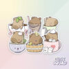 Stickerset - Capybara Bathing | CutieSquad
