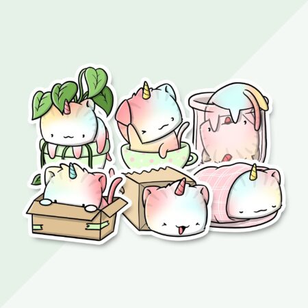 Stickerset - Cats in stuff (LIMITED!) | CutieSquad
