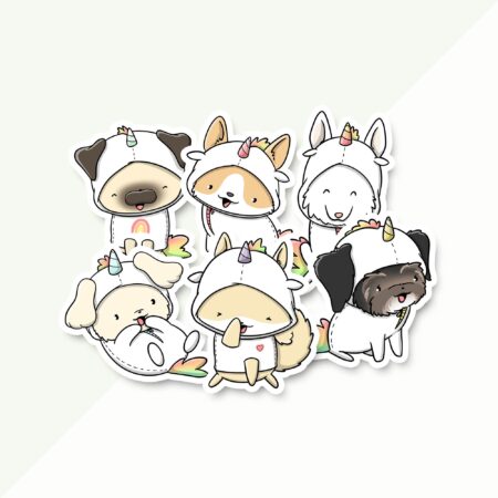 Stickerset - Dogs Unicorns (LIMITED!) | CutieSquad