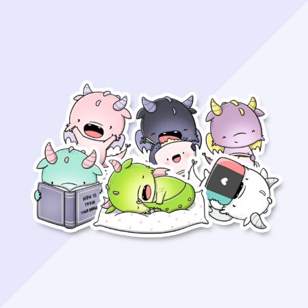 Stickerset - Dragons - Rainy Day (LIMITED!) | CutieSquad