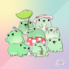 Stickerset - Frog Festival | CutieSquad