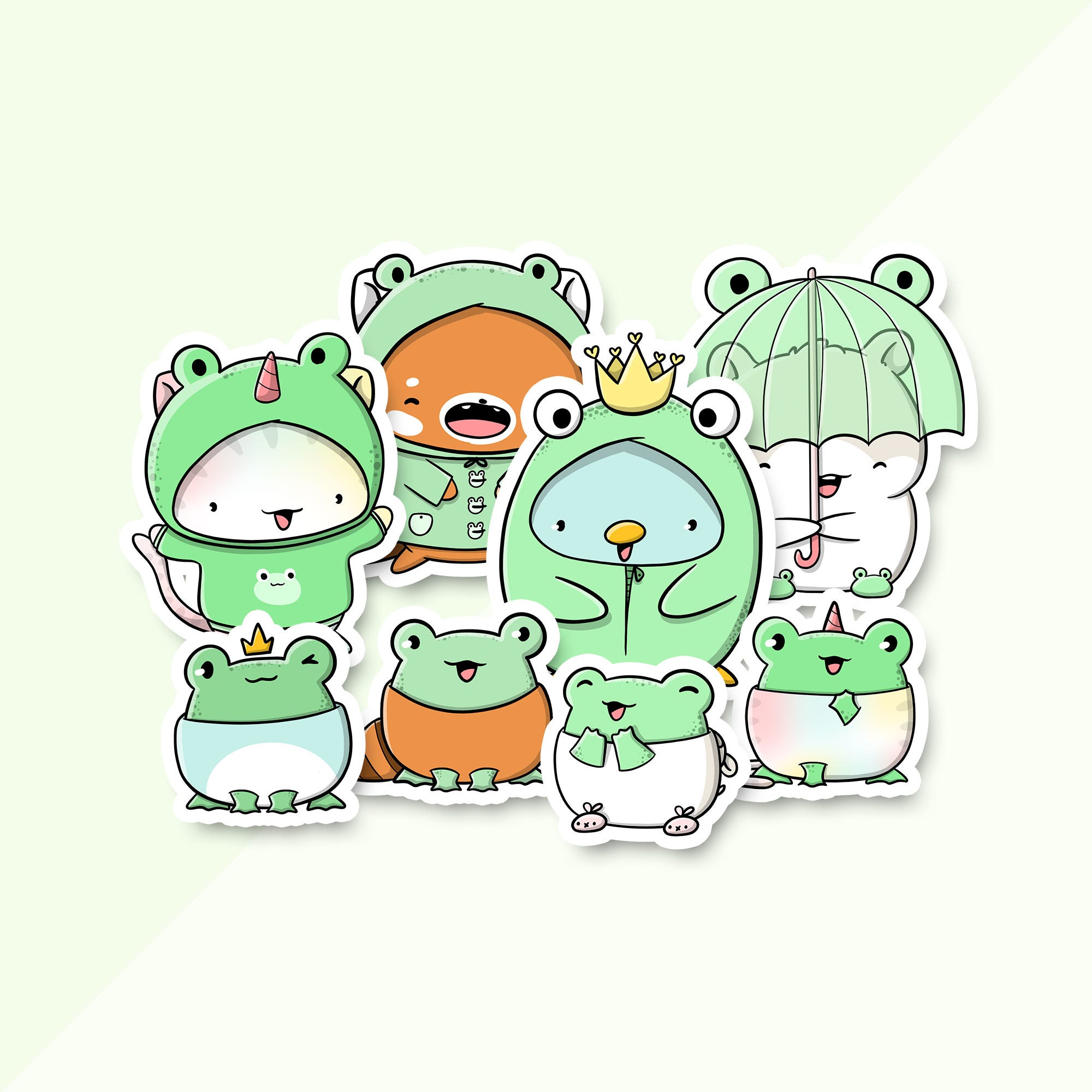 Stickerset - Frogs (LIMITED!) | CutieSquad