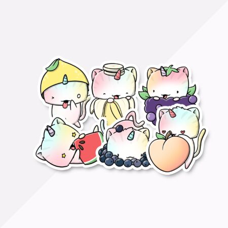 Stickerset - Fruit Cats (LIMITED!) | CutieSquad
