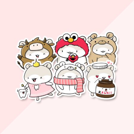 Stickerset - Hamsters in February (LIMITED!) | CutieSquad