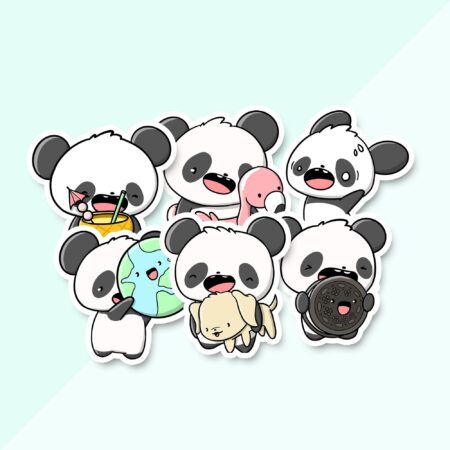 Stickerset - June Pandas (LIMITED!) | CutieSquad