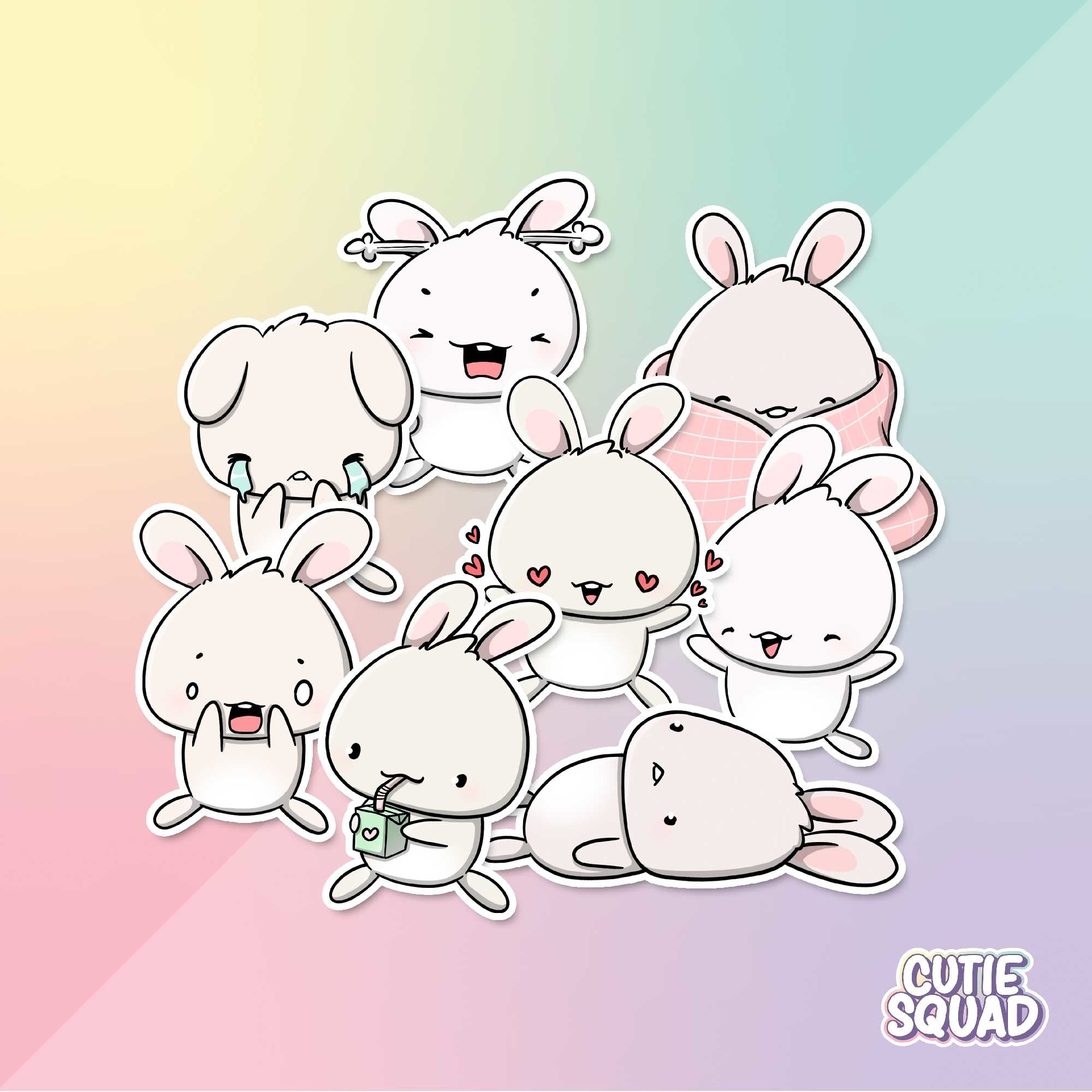Stickerset - Kawaii Bunnies | CutieSquad