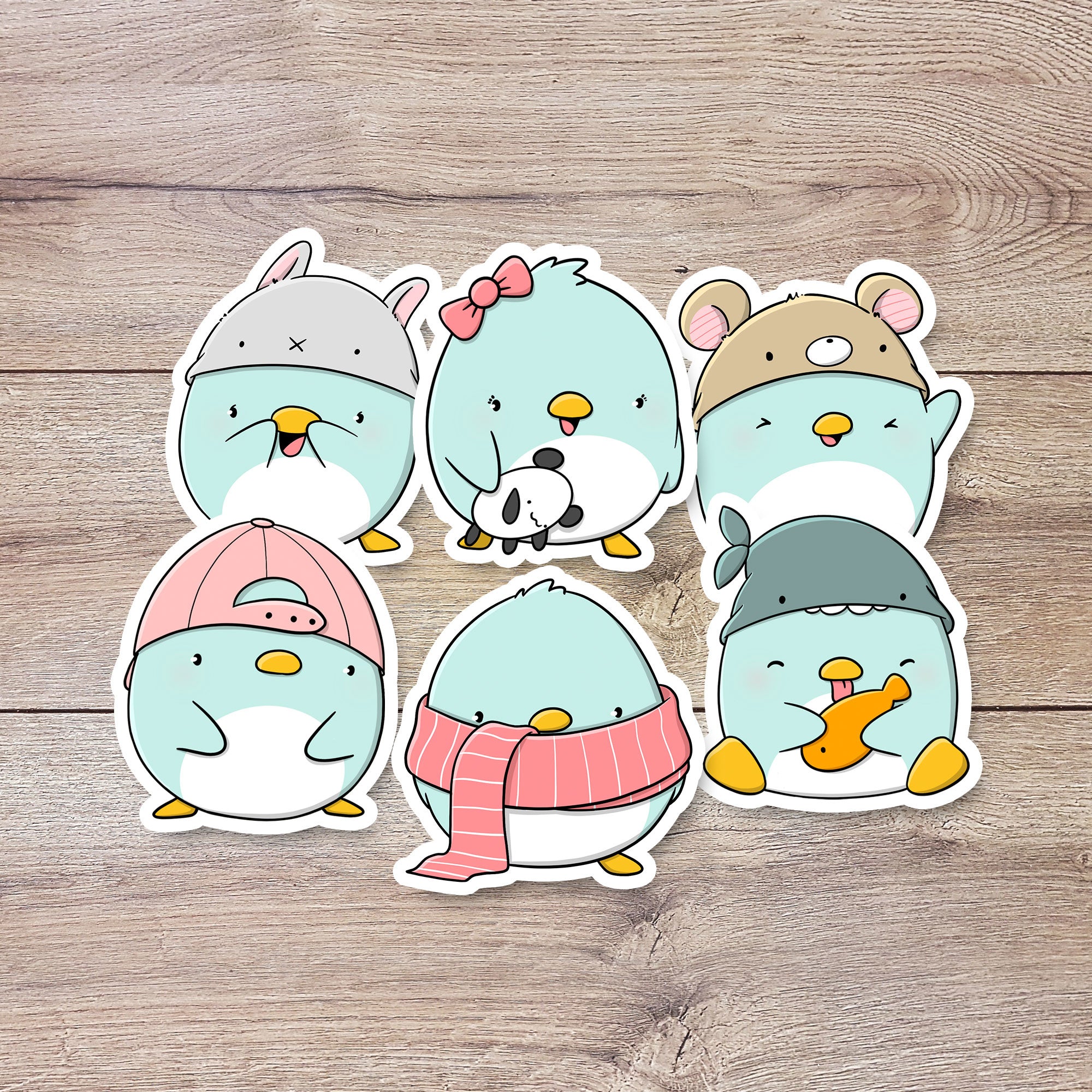 Stickerset - Kawaii Penguins | CutieSquad