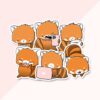 Stickerset - Kawaii Red Pandas | CutieSquad