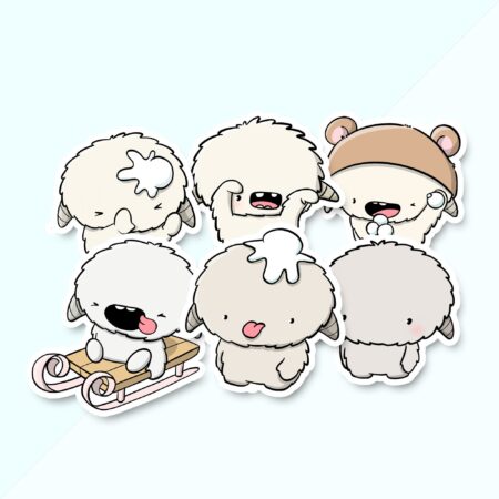 Stickerset - Kawaii Yeti | CutieSquad