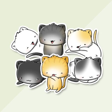 Stickerset - Kawaii cats | CutieSquad