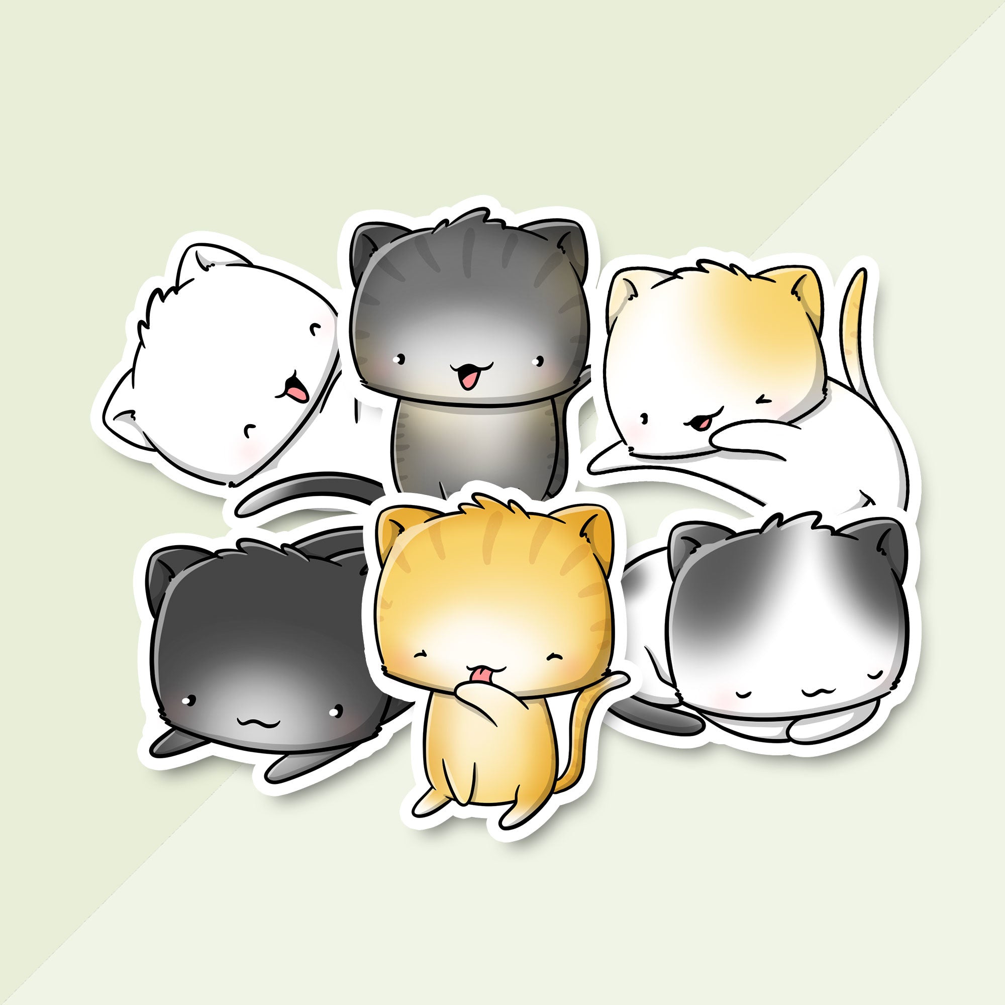 Stickerset - Kawaii cats | CutieSquad