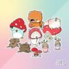 Stickerset Mushroom Forest - CutieSquad | CutieSquad
