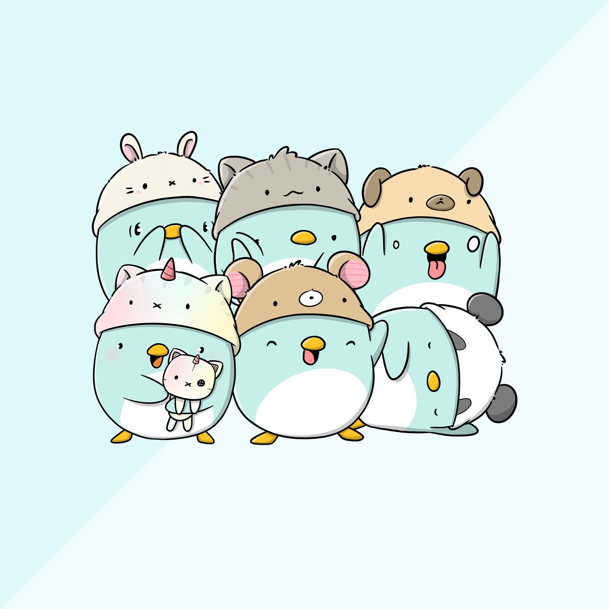 Stickerset - Penguin moods (LIMITED!) | CutieSquad