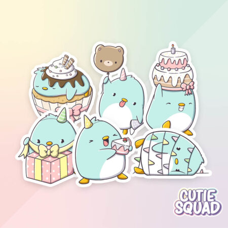 Stickerset Ray's Birthday - CutieSquad | CutieSquad