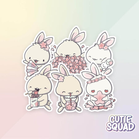 Stickerset - Sakura Bunnies | CutieSquad