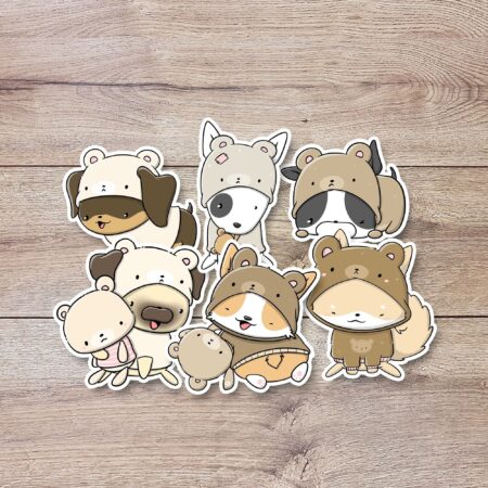 Stickerset - Teddy dogs | CutieSquad