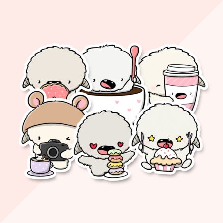 Stickerset - Yetis high tea (LIMITED!) | CutieSquad