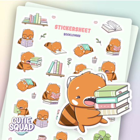 Stickervel- Booklovers II | CutieSquad