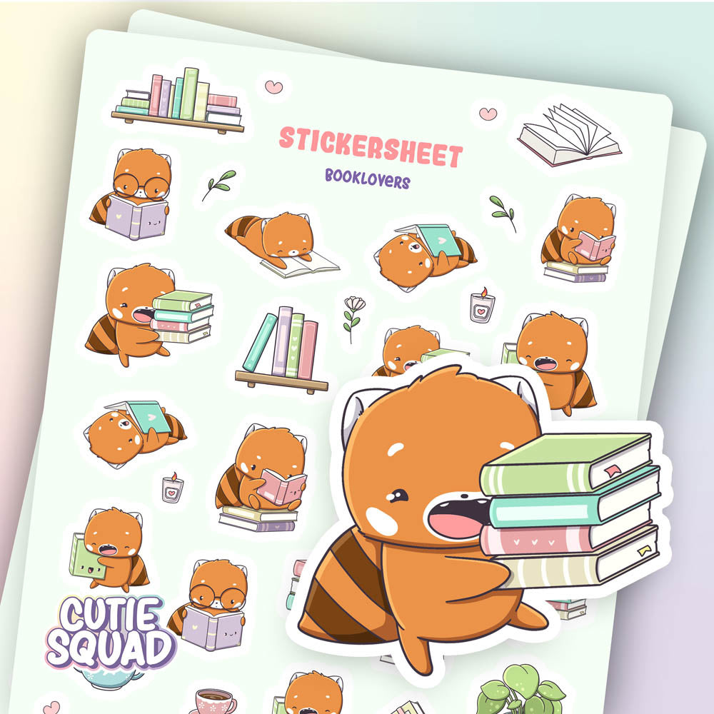 Stickervel- Booklovers II | CutieSquad