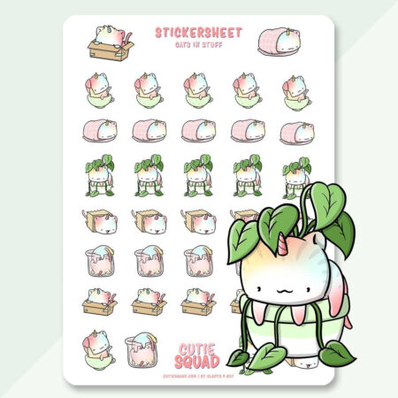 Stickervel - Cats in stuff (LIMITED!) | CutieSquad