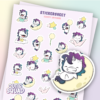 Stickervel Cloudy Unicorns - CutieSquad | CutieSquad