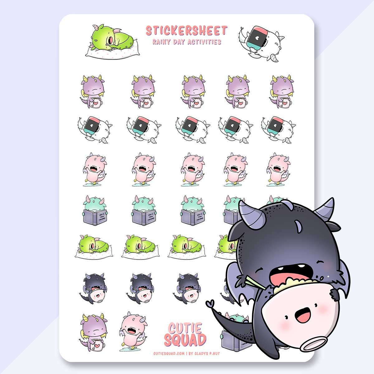 Stickervel - Dragons Rainy day activities (LIMITED!) | CutieSquad