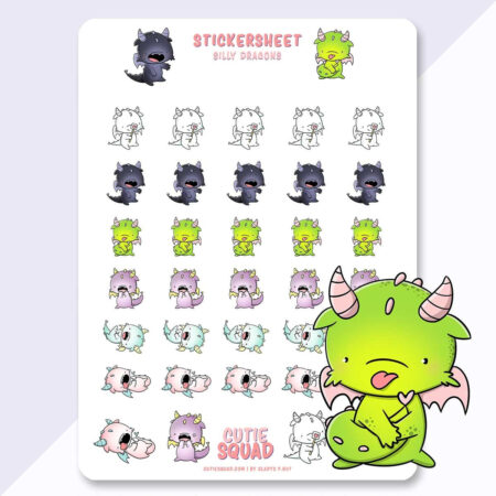 Stickervel - Dragons | CutieSquad