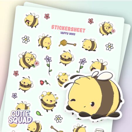 Stickervel- Happy Bees II | CutieSquad