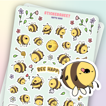Stickervel- Happy Bees | CutieSquad