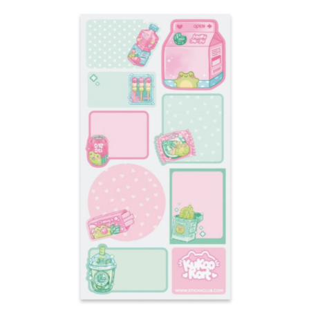 Stickervel - Kawaii Froggy Sweets Labels | Stickii