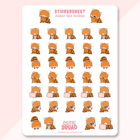 Stickervel - Kawaii Red Pandas | CutieSquad