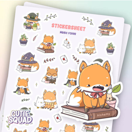 Stickervel - Magic Foxes | CutieSquad