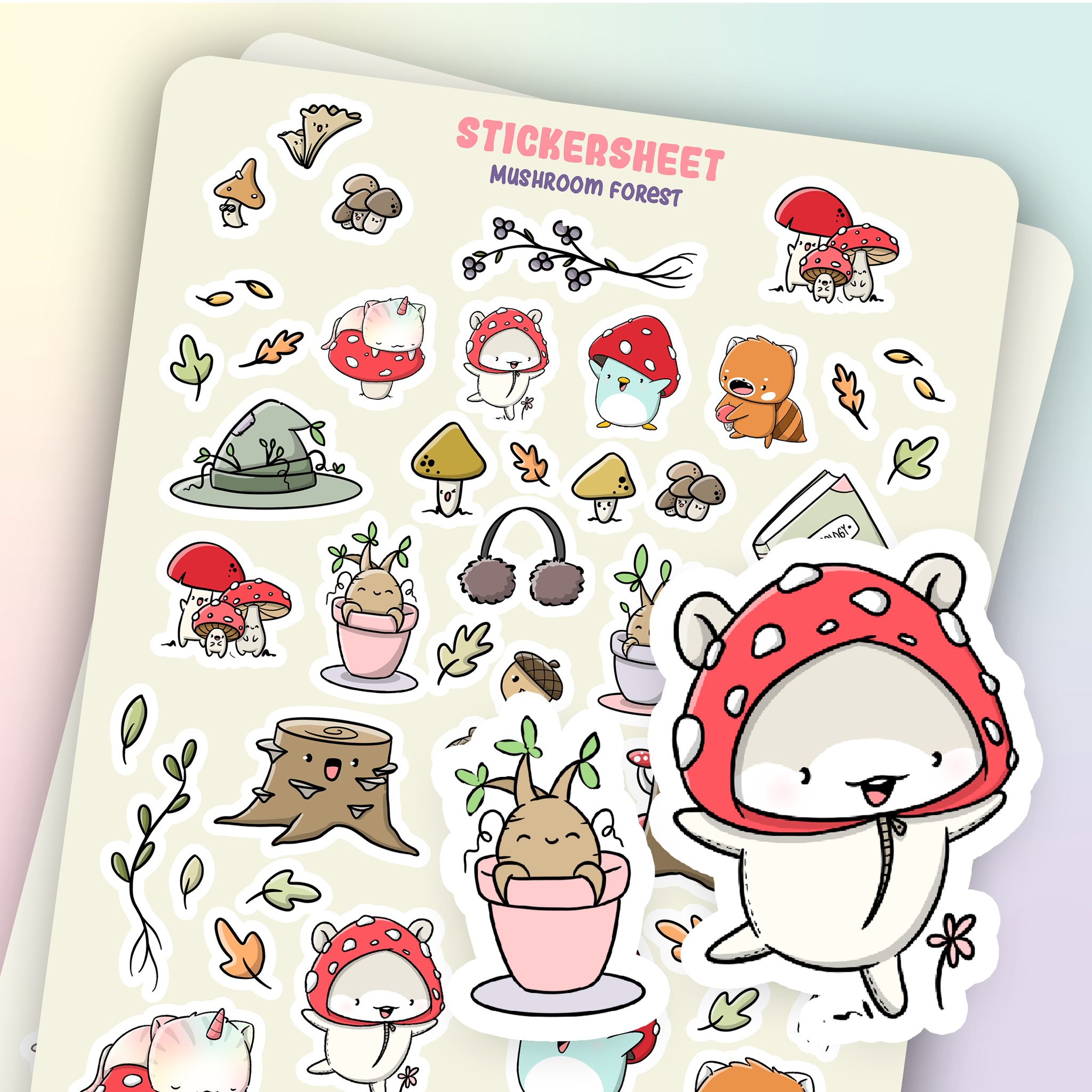 Stickervel - Mushroom Forest | CutieSquad