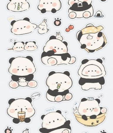Stickervel Panda and Bun Pals - Stickii | Stickii