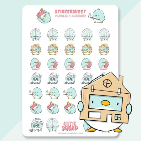 Stickervel - Pandemic penguins | CutieSquad