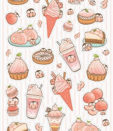 Stickervel - Peachy Penguins | Stickii