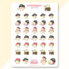 Stickervel - Pirate Chicks | CutieSquad