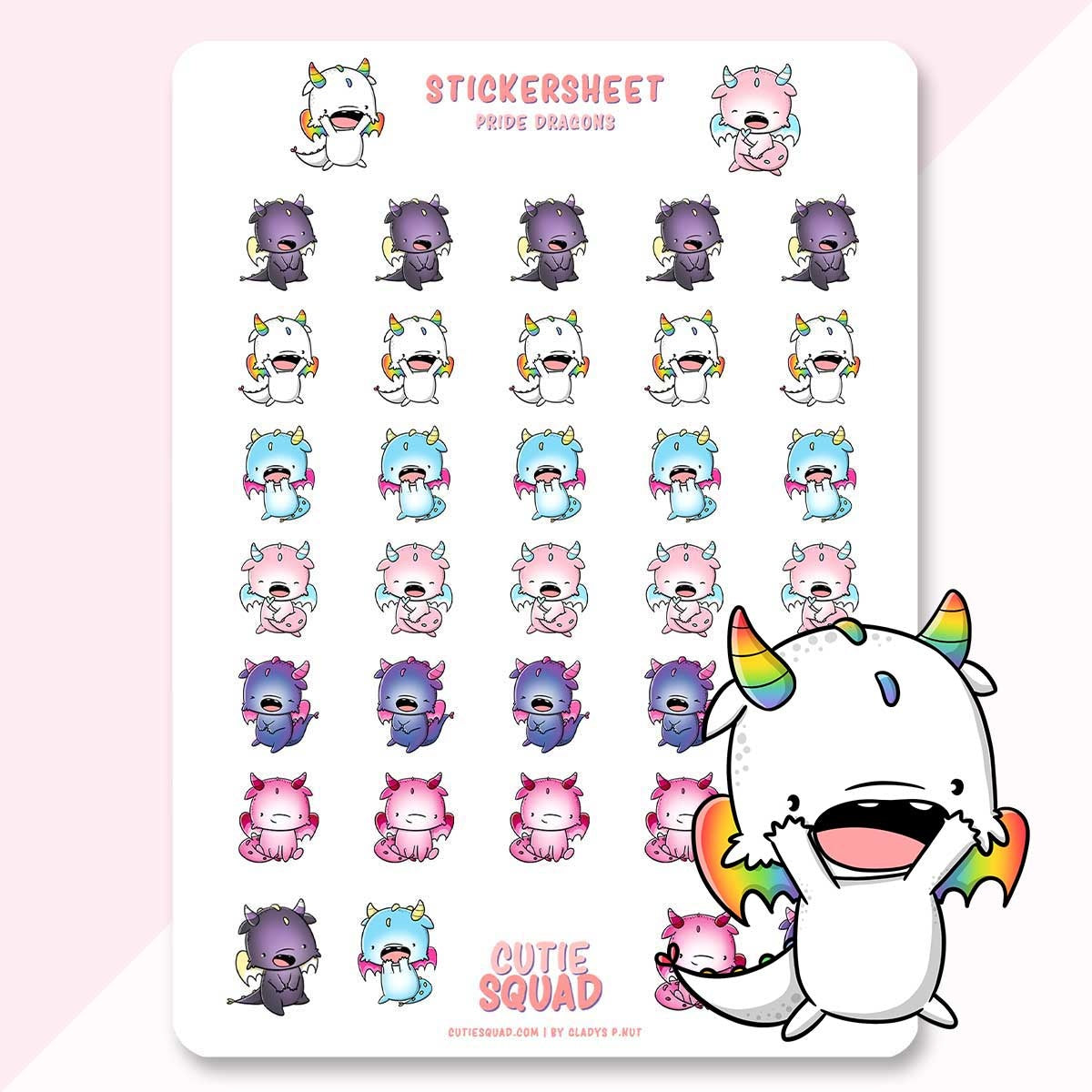 Stickervel - Pride Dragons (LIMITED!) | CutieSquad
