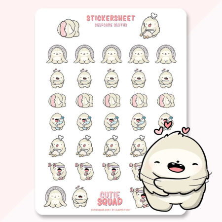 Stickervel - Selfcare Sloths (LIMITED!) | CutieSquad