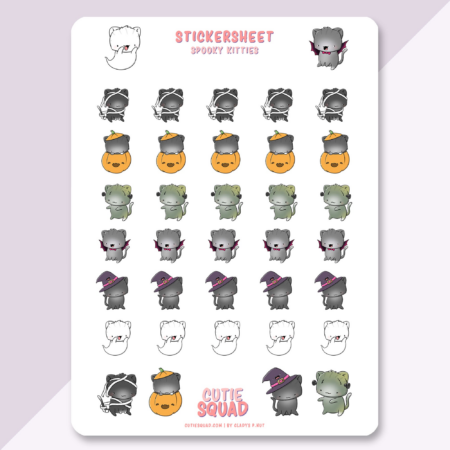 Stickervel - Spooky Cats | CutieSquad