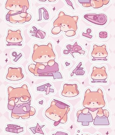 Stickervel Studious Shibas - Stickii | Stickii
