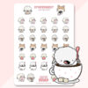 Stickervel - Yetis high tea (LIMITED!) | CutieSquad