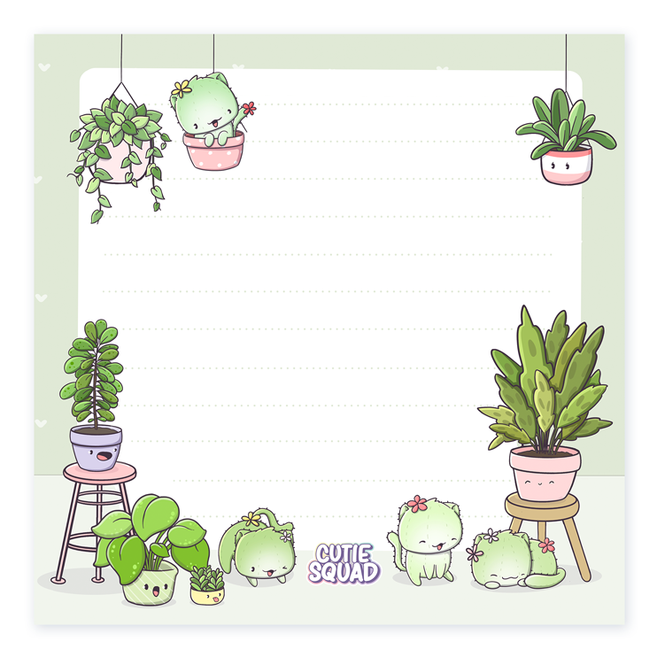 Sticky Notes - Cactus Cats | CutieSquad