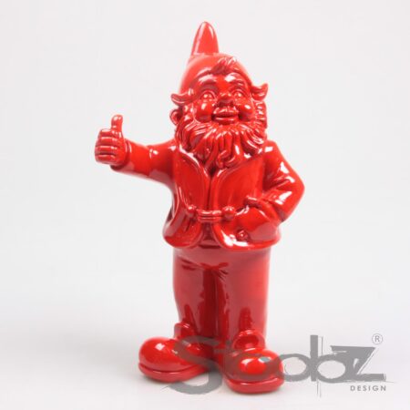 Stoobz Kabouter duim omhoog rood 31cm | Stoobz Design