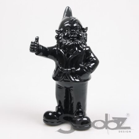 Stoobz Kabouter duim omhoog zwart 31cm | Stoobz Design