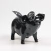 Stoobz Spaarvarken met vleugels zwart | Stoobz Design