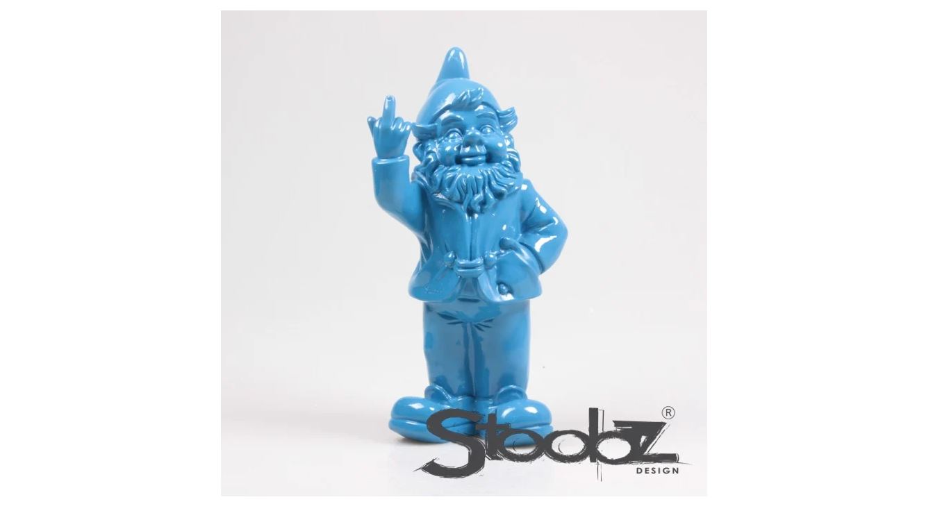 Stoobz kabouter f*ck you blauw 10cm | Stoobz Design
