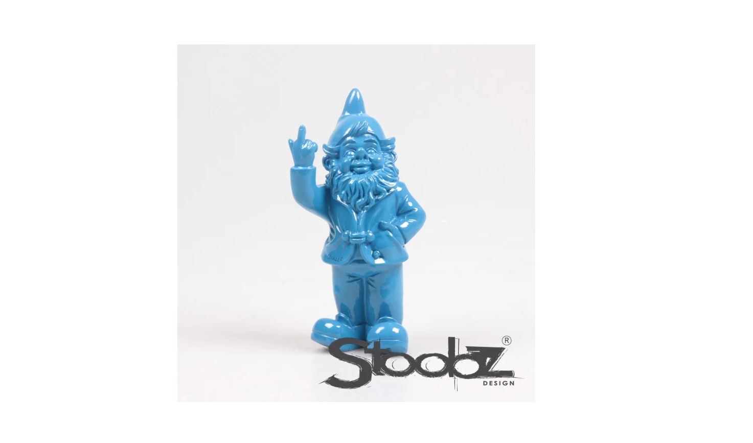 Stoobz kabouter f*ck you blauw 20cm | Stoobz Design
