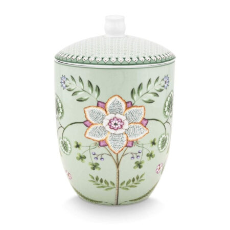 Storage jar Lily & Lotus Groen 1.5L | PiP Studio