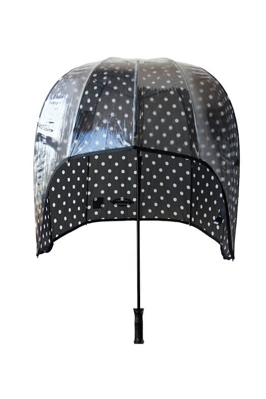 Stormparaplu Zwart met witte stippen / Replu | Replu